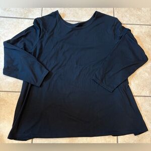 Fruit of the Loom Long Sleeve Black T-Shirt. Size:4X